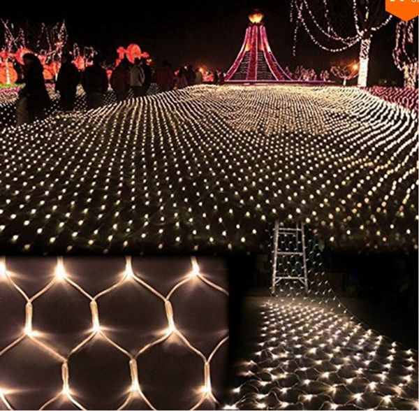 680leds 6m 4m Tree Mesh Ceiling House Wall Fairy String Net Light Twinkle Lamp Garland For Festival Christmas Holiday Decoration Battery Operated