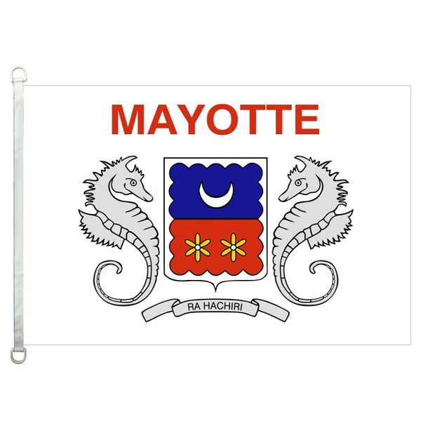 

good flag mayotte_(local) flags banner 3x5ft-90x150cm 100% polyester country flags, 110gsm warp knitted fabric outdoor flag