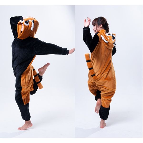 2019 Crazy Raccoon Animal Onesies Adult Onesies Costume Pyjamas Women Ladies Animal Onesies Pyjamas Anime Cosplay Kigurumi Animal Costumes From