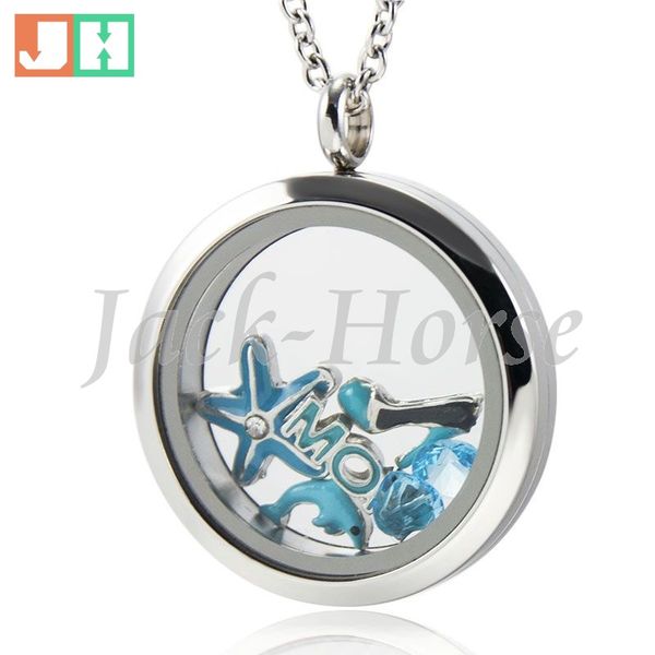 

Water Proof floating lockets 316L stainless steel twist glass living floating charm locket 20mm 25mm 30mm