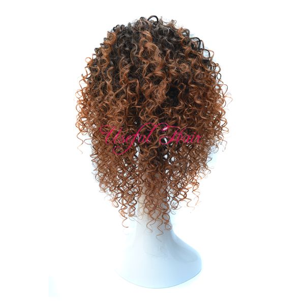 wholesale parrucca sintetica KINKY CURLY Parrucca micro treccia parrucche intrecciate afroamericane parrucche di capelli brasiliani parrucche sintetiche da 18 pollici per donne nere