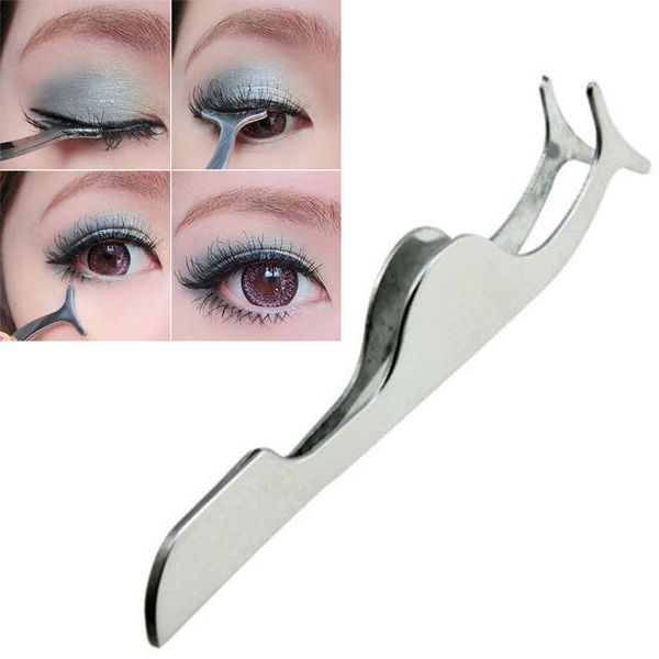 

wholesale-new1pcs false fake eyelashes clip stainless steel eye lash eyelash curler applicator beauty makeup cosmetic tool cs