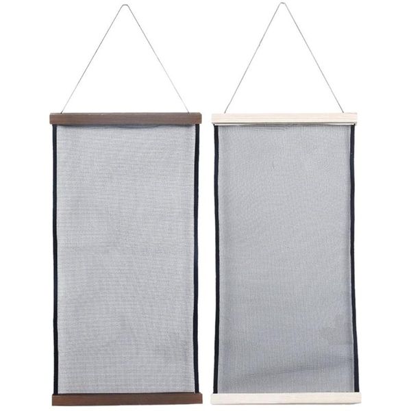 

jewelry pouches, bags wall-mounted earring holder mesh storage display rack wall hanging organizer necklace polyester for girl, Pink;blue