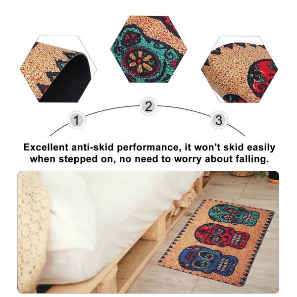 

carpets 1pc absorbent floor mat chic printing pad decorative ground