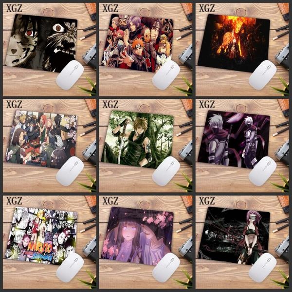 

mouse pads & wrist rests xgz naruto anime pad washable gamer computer keyboard mat pc gaming cool size 22x18cm