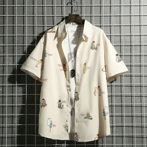 

men's casual shirts shirtsummer design short sleeve shirt fashion fa9j, White;black