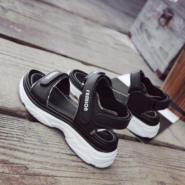 

sandals women's fashion classic sports summer thick-soled shoes beach ac8k, Black