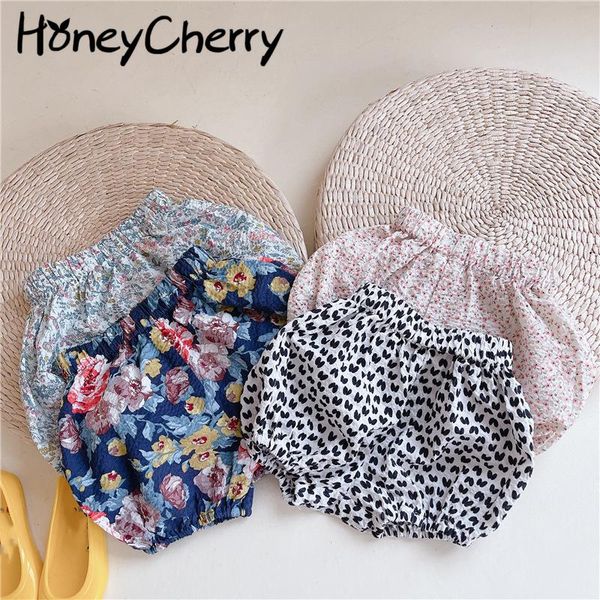 

shorts summer 2021 girls cotton children's bread pants big pp cute, Black