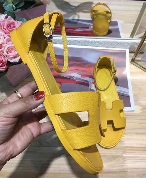 

summer sandals genuine leather fairy women flat designer brand fashion shoes, Black