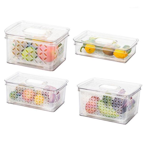 

draining crisper,for fresh-keeping storage box,fridge container,drain box with strainers bottles & jars