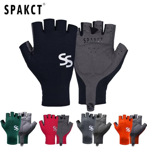 

cycling gloves spakct summer gel fingerless motorcycle bicycle mtb training road bike half glove man woman equipment accessories, Black
