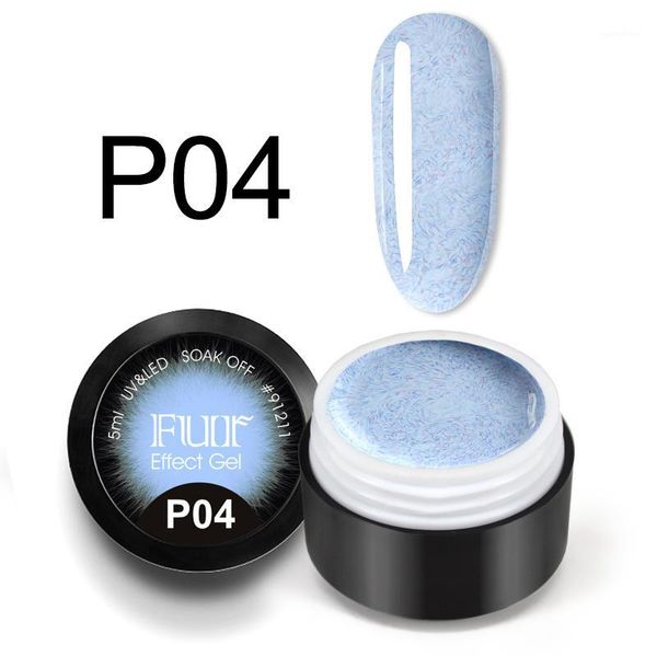 

painting gel luxury fur effect nail fast dry soak off uv led varnish manicure faux polish1, Red;pink