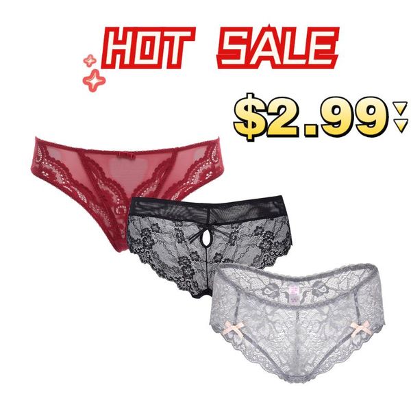 

women's panties women low price lace underwear seamless brief big sale, Black;pink