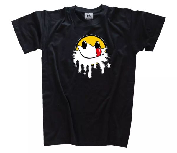 

smiley-cream in faces comescum shirt funny t-shirt s-3xl, White;black
