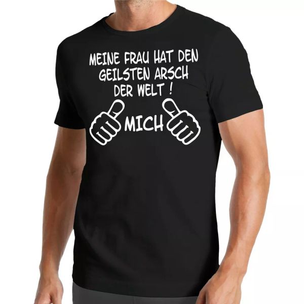 

Meine Frau Geilsten Arsch Mich T-Shirt | Hat Den Der Welt | Ehefrau | Beziehung, White;black