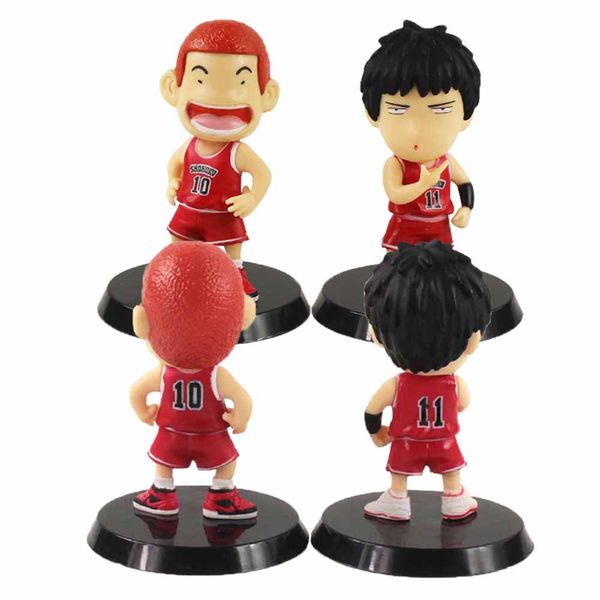 

8cm Anime Slam Dunk Action Figures Kaede Rukawa Sakuragi Hanamichi PVC Figurine Collection Model Toys