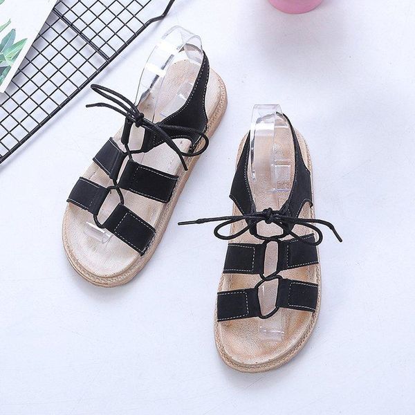 

sandals 2021 summer female slippers ladies flat square open slides party shoes women for, Black
