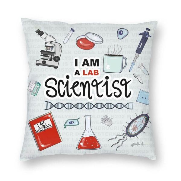 

cushion/decorative pillow i am a scientist cushion cover 40x40 home decorative 3d printing science physics chemistry biology throw case for