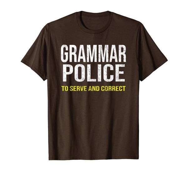 

Grammar Police To Serve And Correct Costume Idea T-Shirt, Mainly pictures