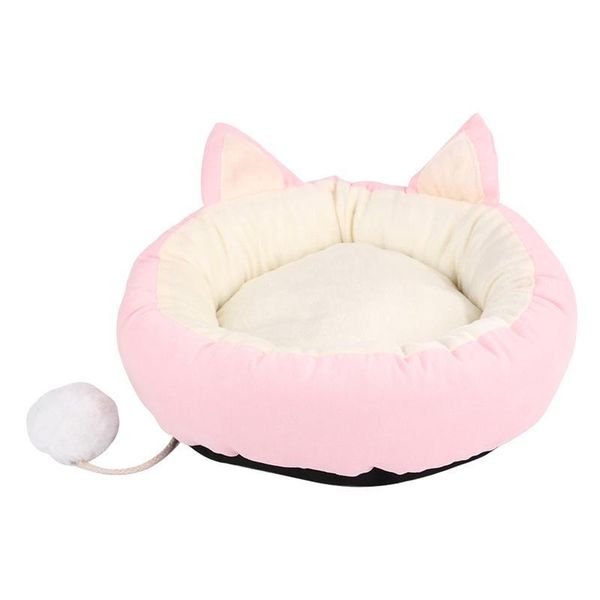 

dog bed cartoon blanket cute kennel nordic removable tent washable small pet house sleeping nest products kennels & pens