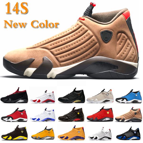

14 14s men women basketball shoes red lipstick orange pink toe desert sand university gold hyper varsity royal indiglo sneakers mens trainer