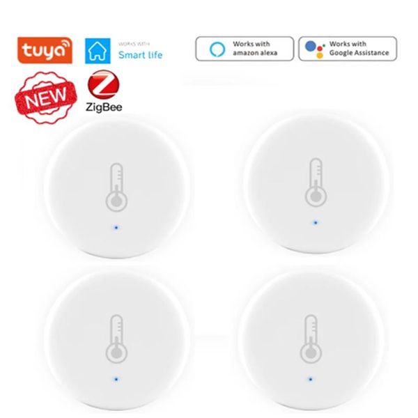 

smart home control tuya zigbee temperature and humidity sensor life app wireless gateway hub convenient real-time perception