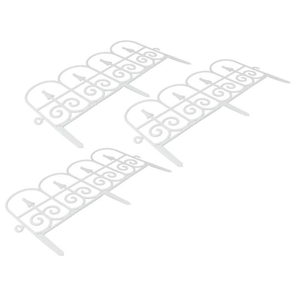 

3pcs decorative fence wedding display garden (white) fencing, trellis & gates