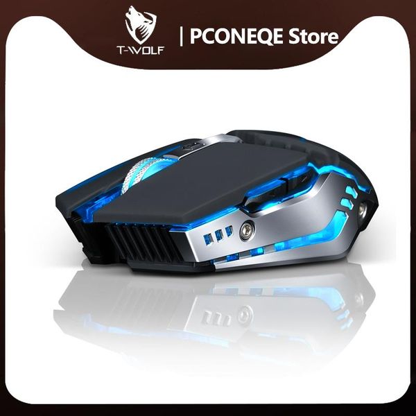 

mice t-wolf q15 usb wireless mouse charging silent mute light touch wheel gaming star black computer peripheral office