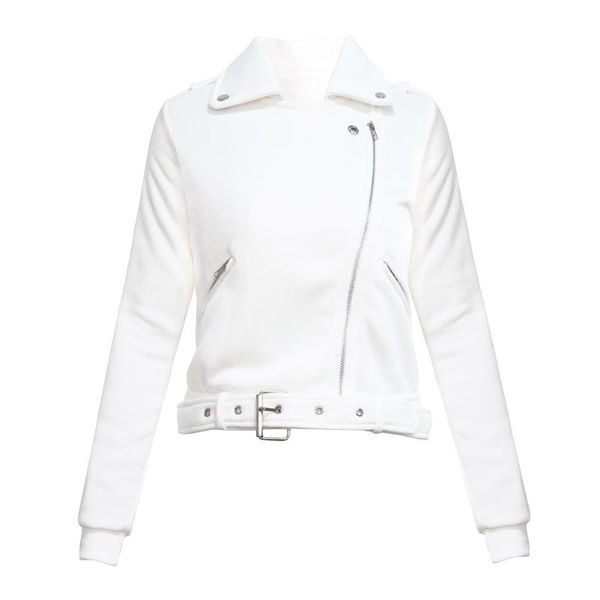

bottom belt zipper up women jacket lapel neck casual with pocket autumn winter polyester daily outwear solid long sleeve warm women's j, Black;brown