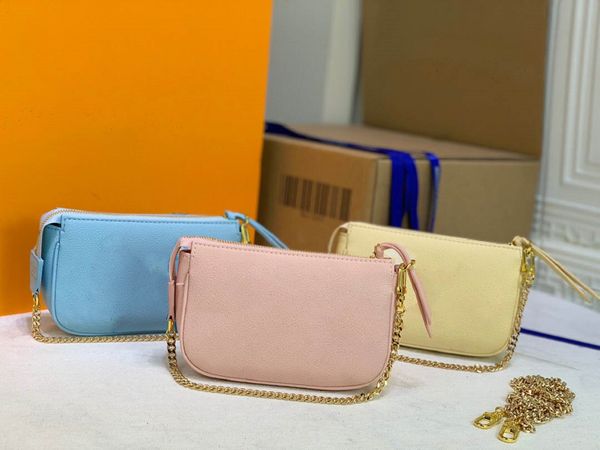 

luxurys designers bags handbag purses woman fashion summer by the pool monogrames mini pochette accessoires clutch chain bag