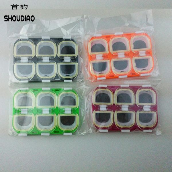 

many colors magnetic plastic fish hook box fishing tackle accessories