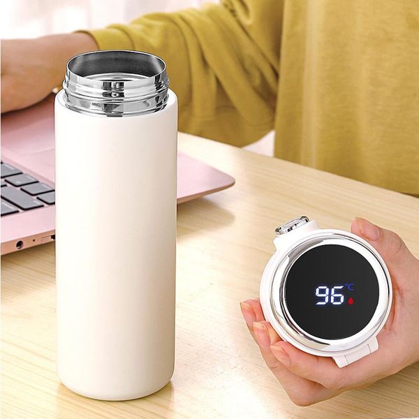 

water bottles digital temperature display vacuum-insulated stainless steel mug 2 model 14 oz various color for student s7