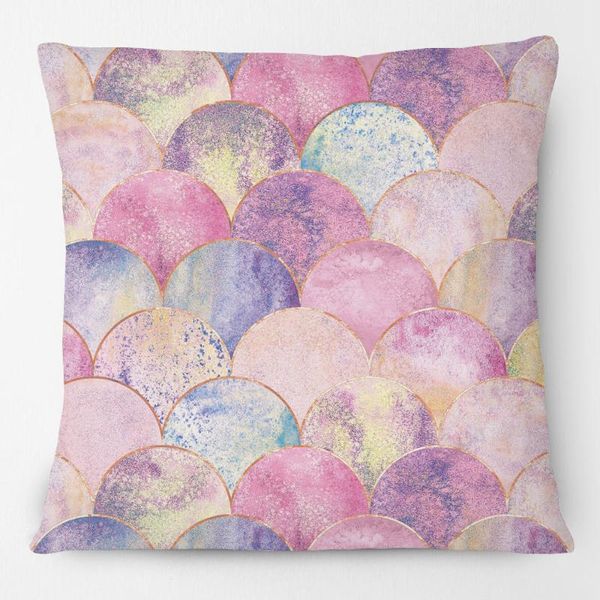

cushion/decorative pillow black and gold geometric fish scale cushion covers green moroccan style case