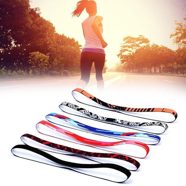 

sweatband 1.3cm fitness yoga hair band summer sports headband female male sweat anti-slip tide running antiperspirant guide belt 1pc, Yellow;black