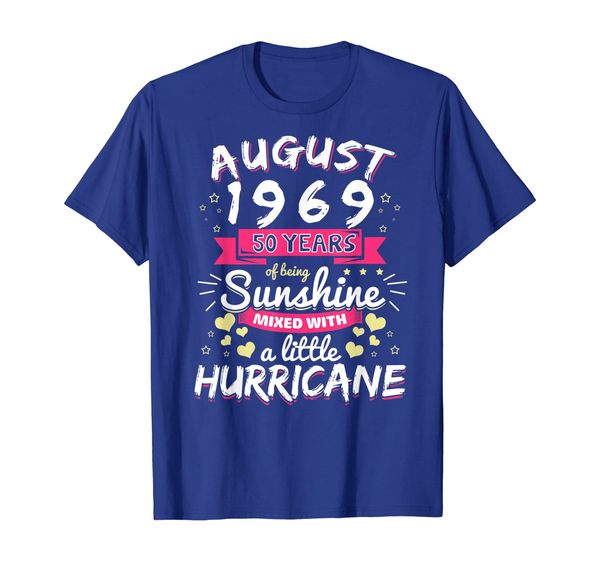 

august 1969 girl 50th years of being sunshine hurricane, White;black