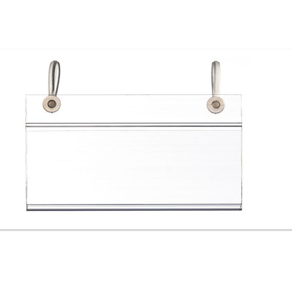 

retail supplies pvc plastic price tag sign label display clip holder with 2 hanging buckles for supermarket shelf stand hook rack 50pcs