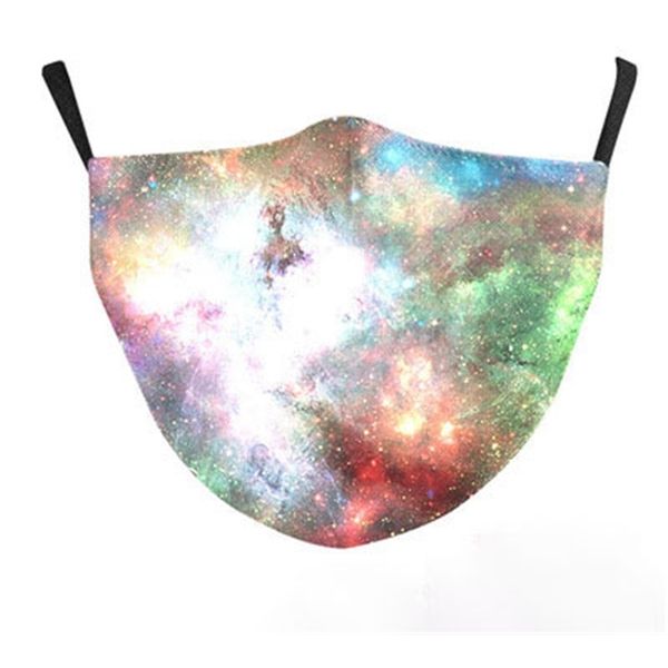 

starry colorful sky dust-proof sunscreen printed children pm2.5 filter cotton mask