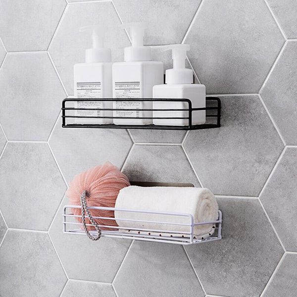 

bathroom storage & organization pack of 2 wall mount shelves organizer rack shower shelf kitchen basket