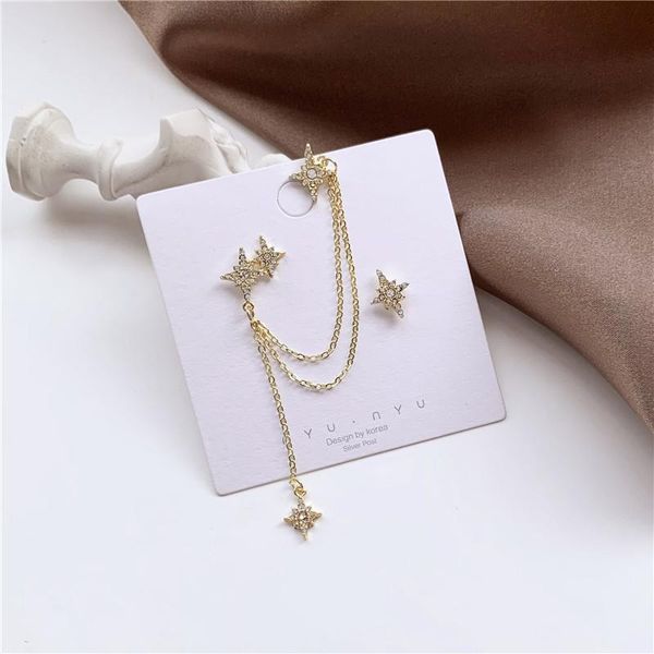 

dangle & chandelier 2021 asymmetric star pendant earrings fashion jewelry creative korean declare that the are for women., Silver