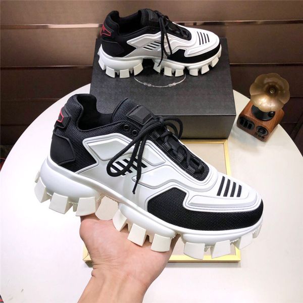 

prad designer casual shoes 19fw symphony black white sneakers capsule series shoes lates p cloudbust thunder trainers rubber low platform ct