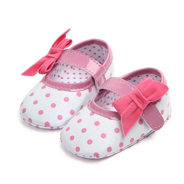 

first walkers baby soft bottom sole bow shoes lovely infantil princess dot footwear