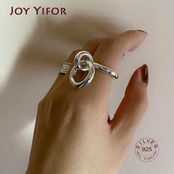 

cluster rings 925 sterling silver engagement for women couples fashion creative circle pendant birthday party jewelry gifts, Golden;silver