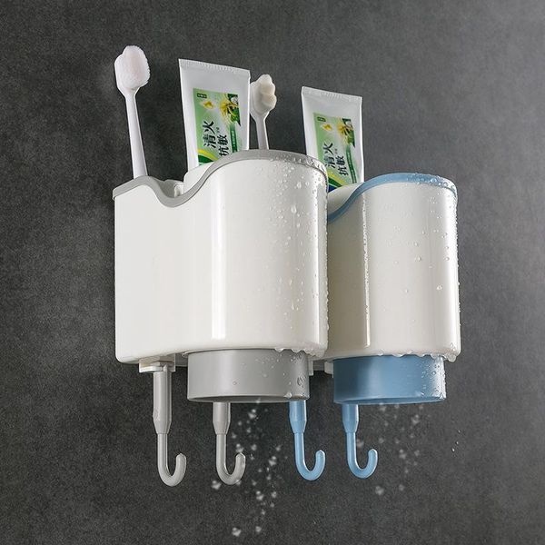 

bath accessory set bathroom accessories toothbrush holder toothpaste storage rack magnetic adsorption inverted cup wall mount toiletries she