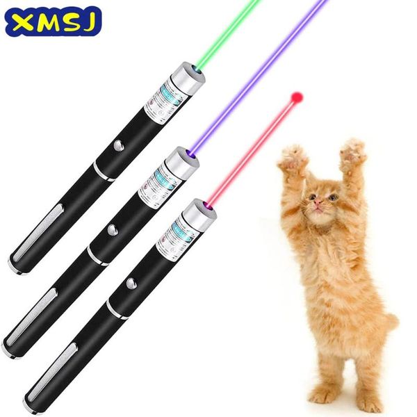 

cat toy led laser pet 5mw red dot light sight 530nm 405nm 650nm pointer pen interactive with toys
