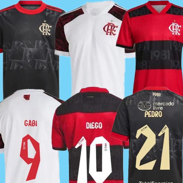 

flamengo soccer jerseys player version 2021/22 diego e.ribeiro gabriel b. gabi football shirts matheuzinho gerson pedro de arrascaeta jersey, Black;yellow