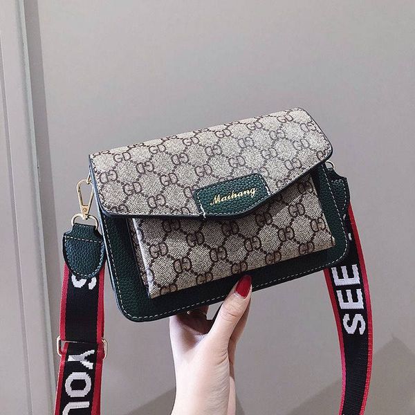

bag women's new same fashion style wide shoulder strap single bag small square purses
