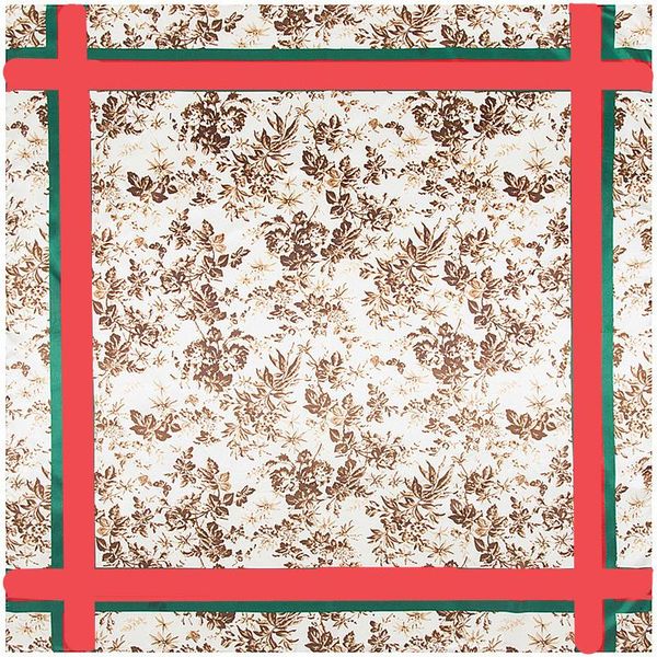 

scarves 90*90cm 2021 women silk scarfs, female european style print chain square scarves/spring summer shawls for ladies, Blue;gray