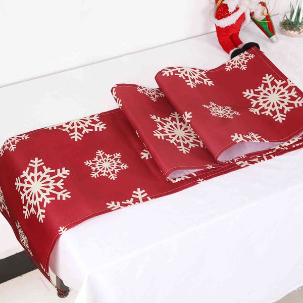 

polyester snowflake flag cloth christmas decorations table decoration props