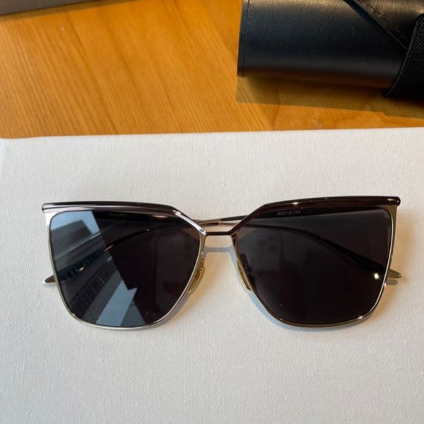 

ravitte cat eye sunglasses black rhodium/dark grey lens sun shades for women uv protection eye wear with box, White;black