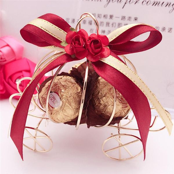 

gift wrap 1pcs metal hollow pumpkin carriage candy box wedding favor marriage birthday party treat biscuits packaging case